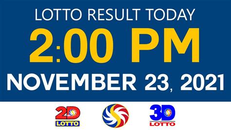Swertres 2PM Results for November 23, 2023 .